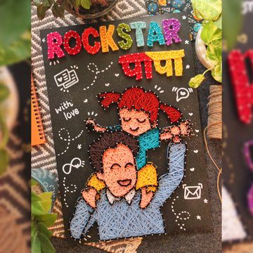 Rockstar Papa Thread Art
