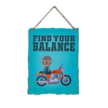 'Find Your Balance' Wooden Wall Hanging
