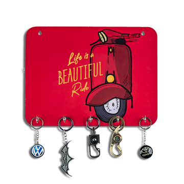 'Life is a Beautiful Ride' Wooden Key Holder