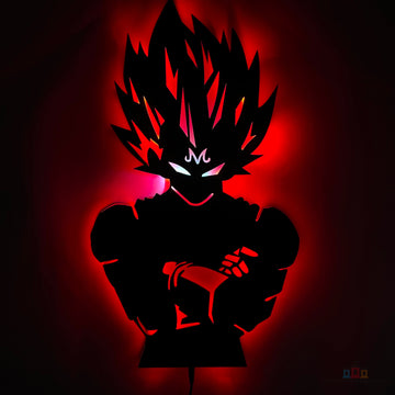 Majin Vegeta LED Wall Decor Light | Dragon Ball Z | India's Ultimate Saiyan Collection