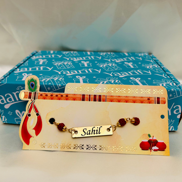 Premium Name Engraved Rakhi For Brother
