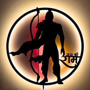 Jai Shree Ram LED Wall Decor|Divine Collections