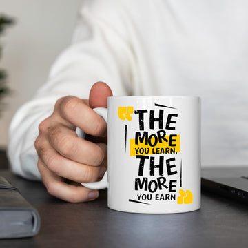 Personalized Mug ( More u Learn More U Earn)
