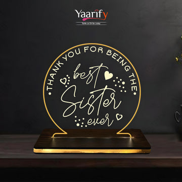 Custom Engraved Led Lamp D2(Rakhi Special)