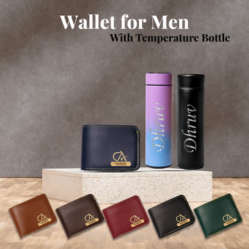 Men's Wallet With Temp. Bottle