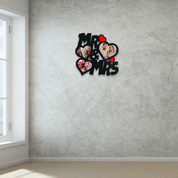 Mr & Mrs Wooden Frame -YF14