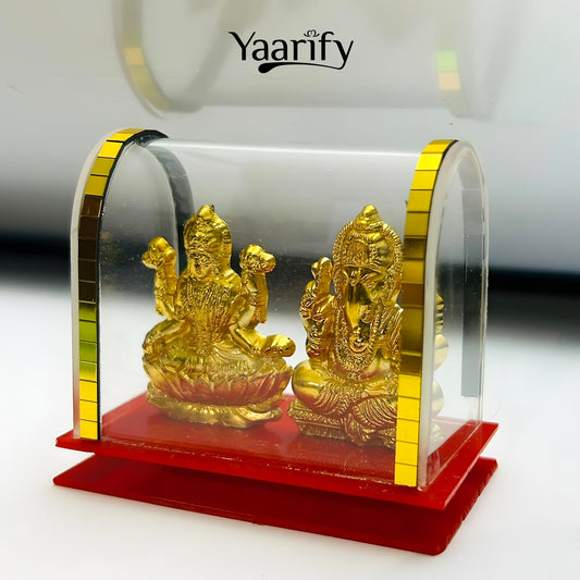 Gold Plated Lord Ganesh & Maa Lakshmi(Diwali Special)Y01