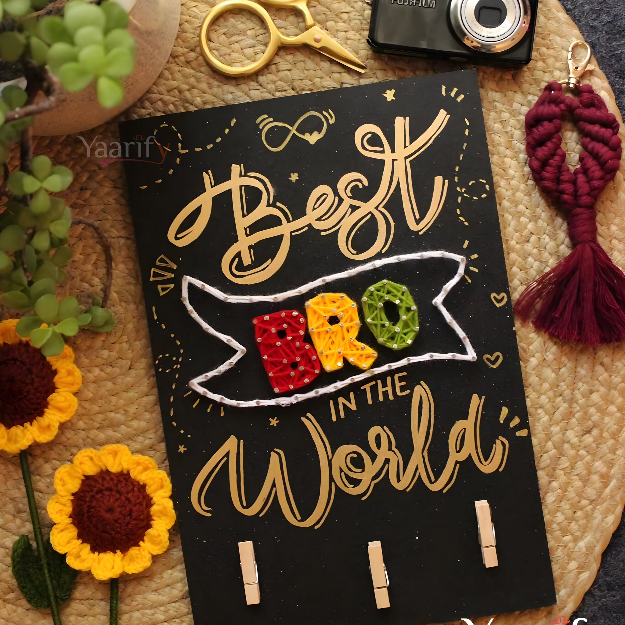 Best Bro In The World - Thread Art(Rakhi Special)