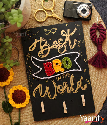Best Bro In The World - Thread Art(Rakhi Special)