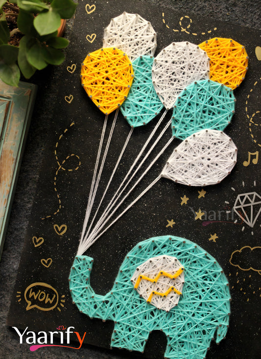Ballu- Personalised Kids Name Thread Art With Photos(Rakhi Special)