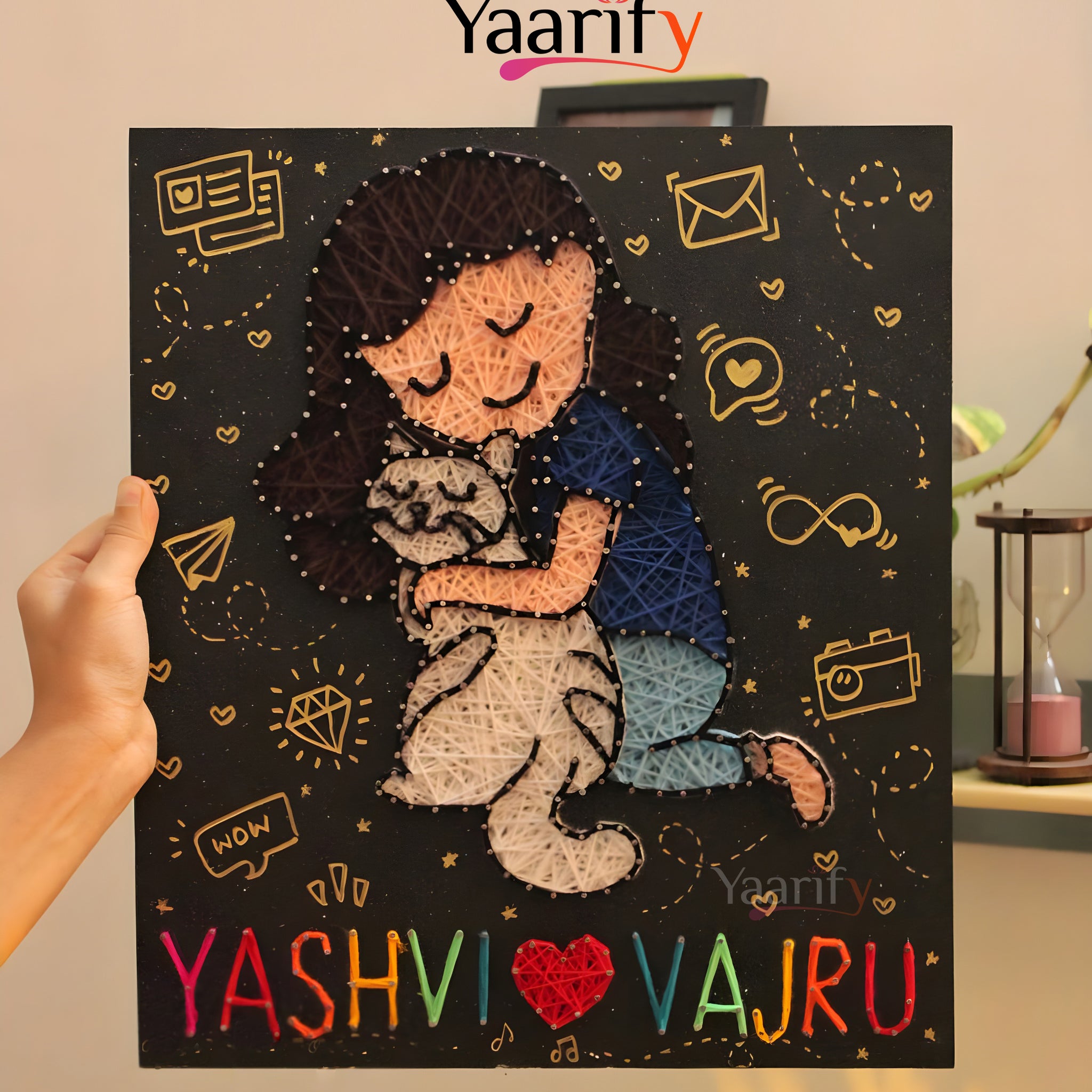 Cat Lover Thread Art