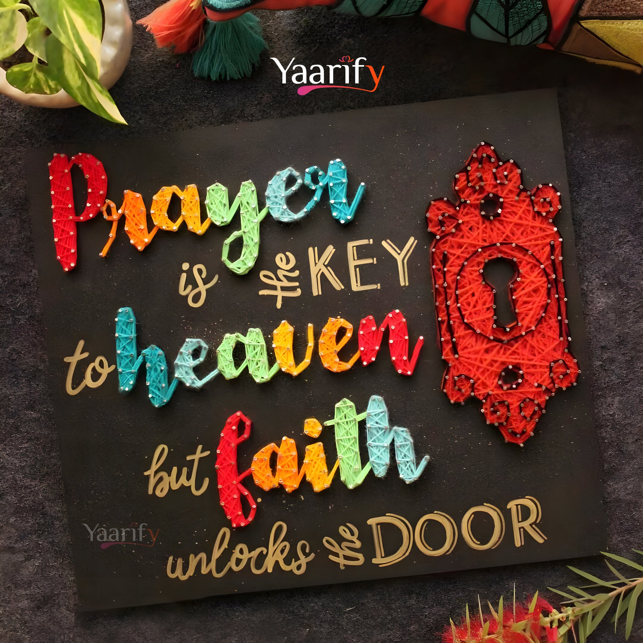 Prayer Verse Thread Art - Quotes Ideas