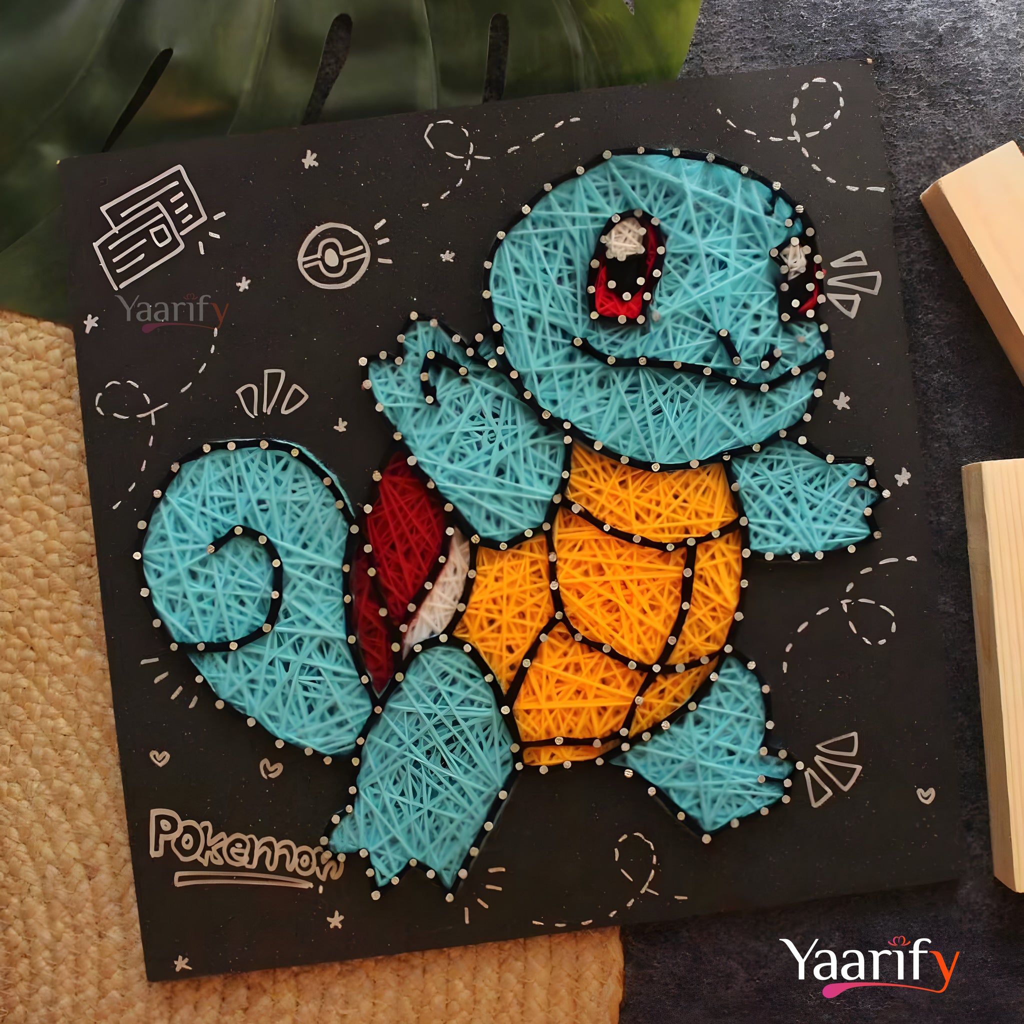 Squirtle - Thread Art(Rakhi Special)