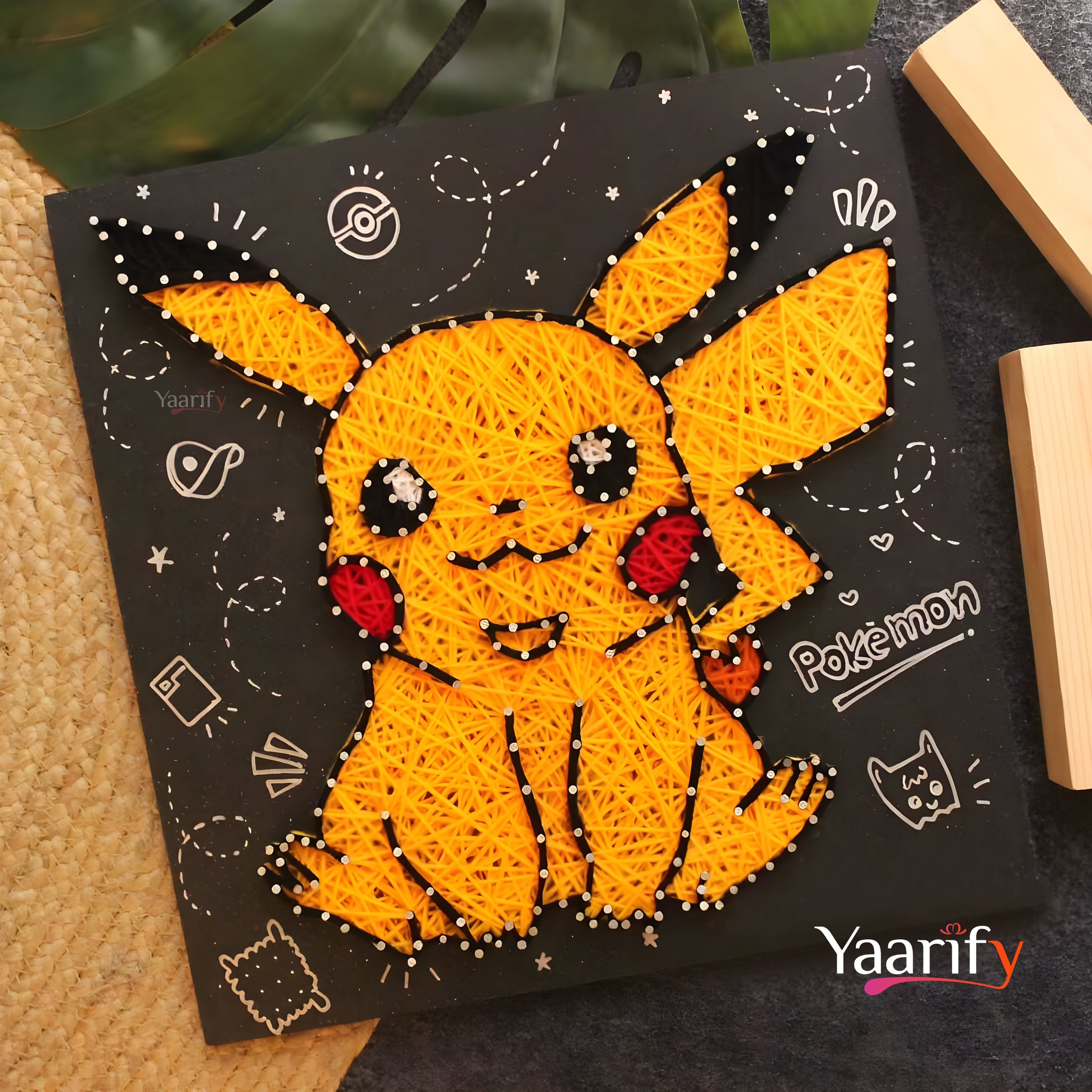 Pikachu - Thread Art(Rakhi Special)