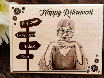 Personalized Engraved Photo Frame Gift for Him or Her (9 X 12 inch Wood)