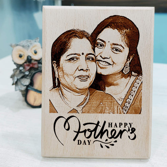 Mom’s Birthday Personalized Engraved Photo Plaque Gift For Her