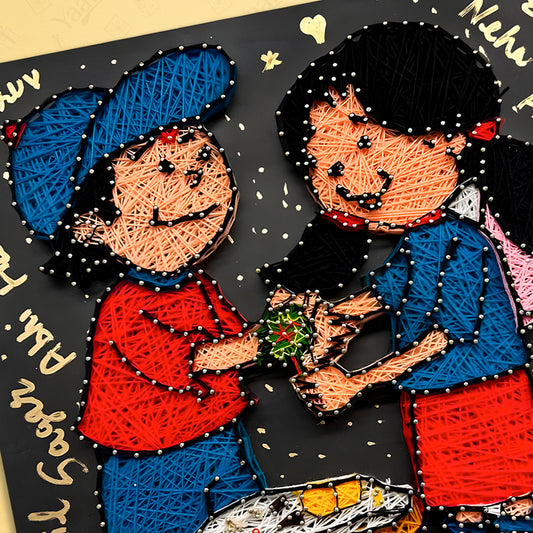 Rakhi Special Thread Art