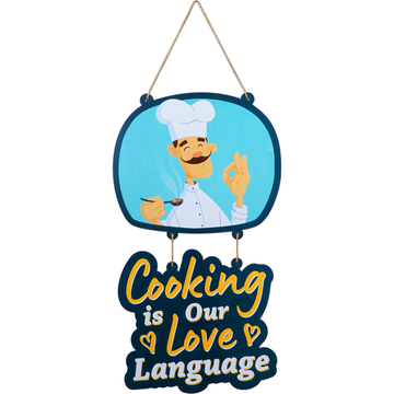 Cooking is Our Love Language Wall Hanging