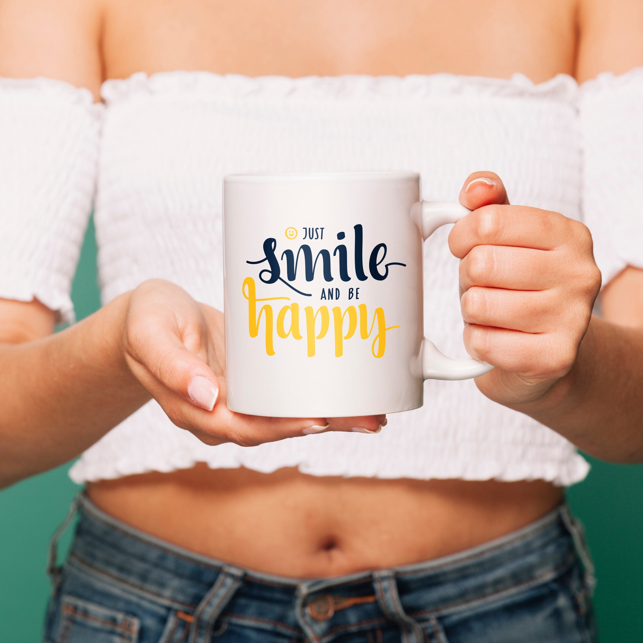 Personalized Mug (Just Smile nd Be Happy)