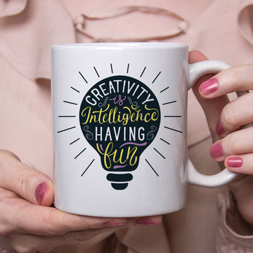 Personalized Mug (Creativity Is Intelligence )