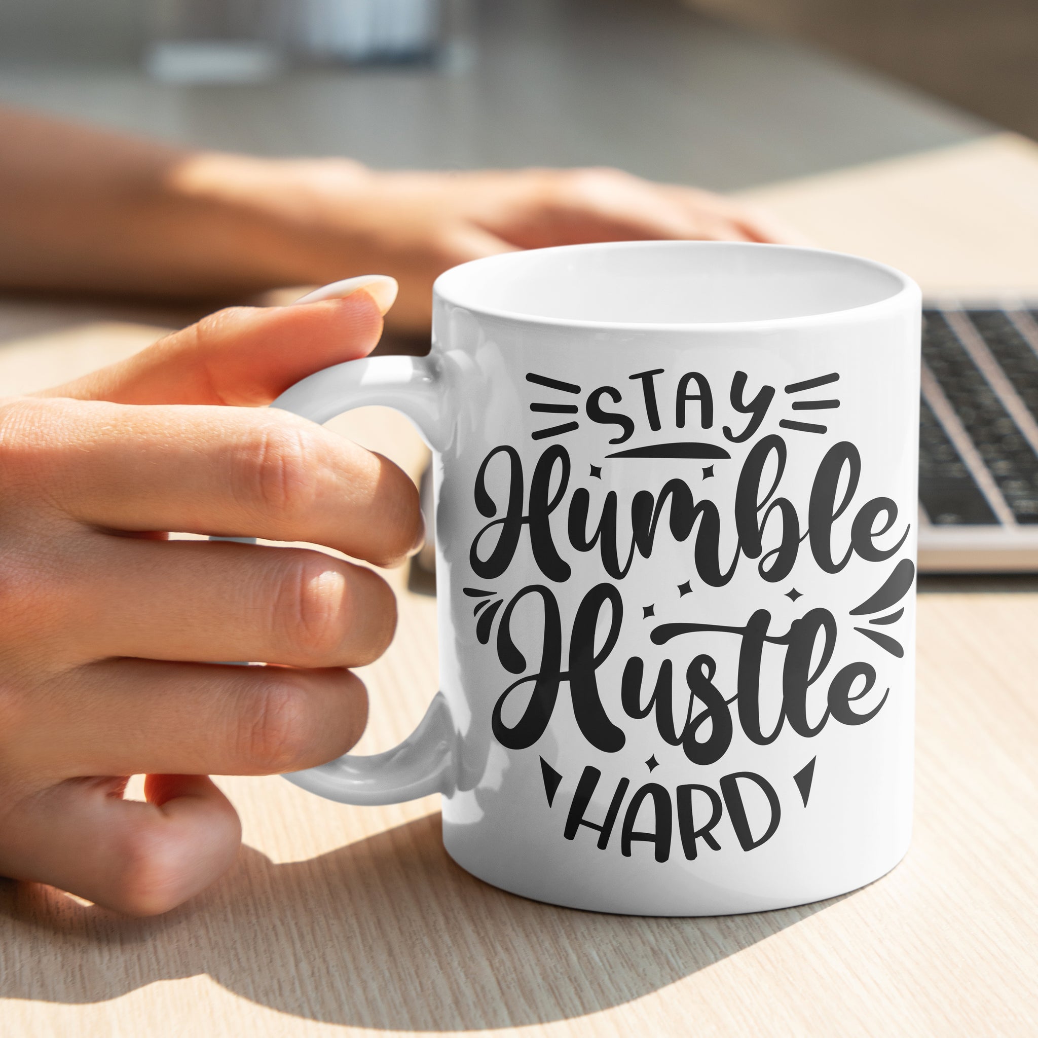Personalized Mug (Stay Humble Hustle Hard)