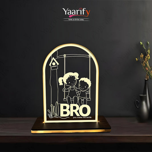 Custom Engraved Led Lamp D4(Rakhi Special)