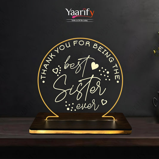 Custom Engraved Led Lamp D1(Rakhi Special)
