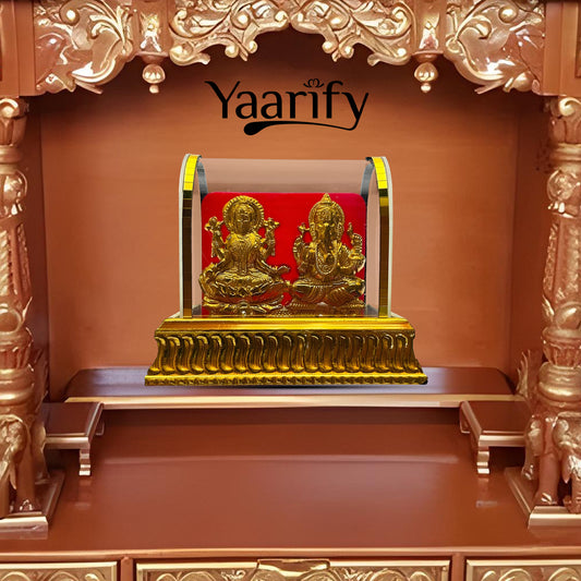 Gold Plated Lord Ganesh & Maa Lakshmi(Diwali Special)Y06